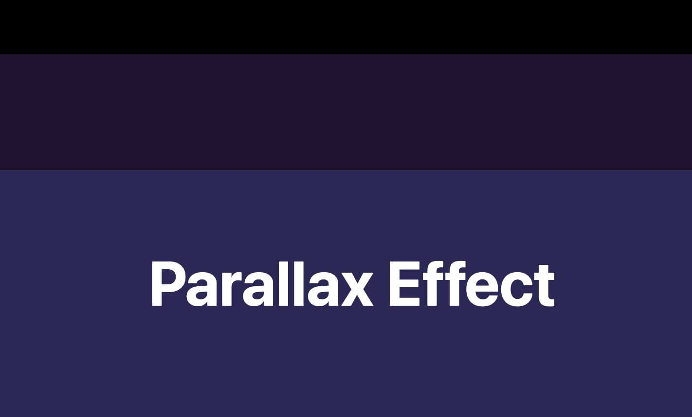 Smooth Parallax Scroll