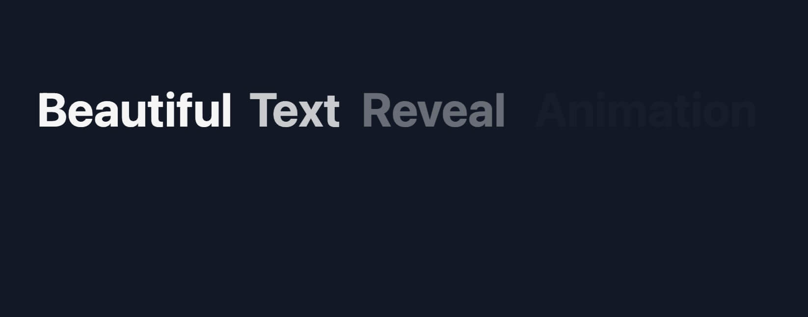 Text Reveal Animation